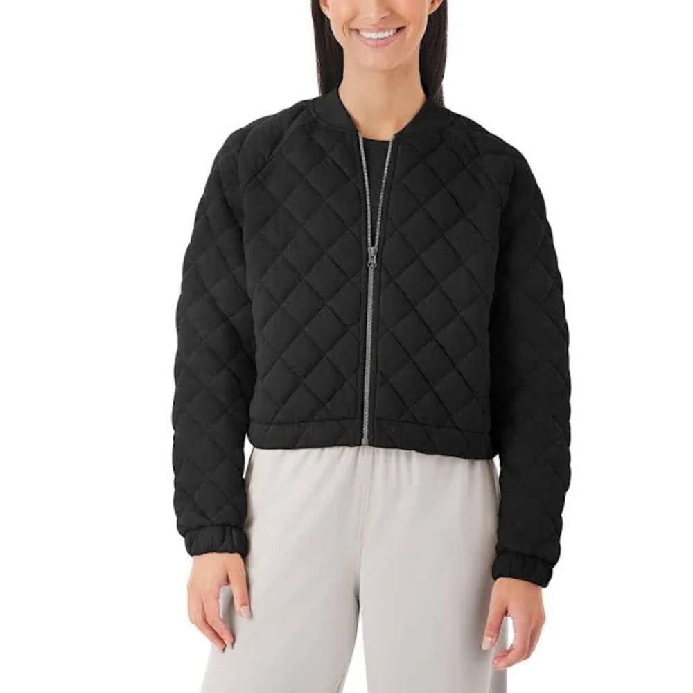 NWT Black Quilted Women's Jacket Sz Large
